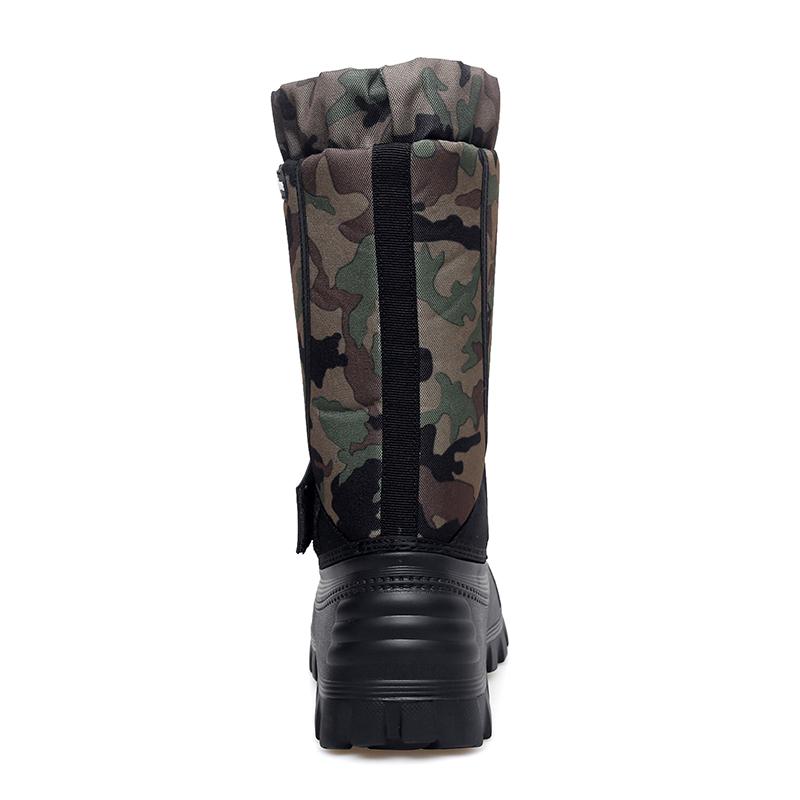 Men's Winter Warm Snow Boots Rubber Hiking Boots Outdoor Knee High Camouflage Duck Boots Waterproof  Plus Size