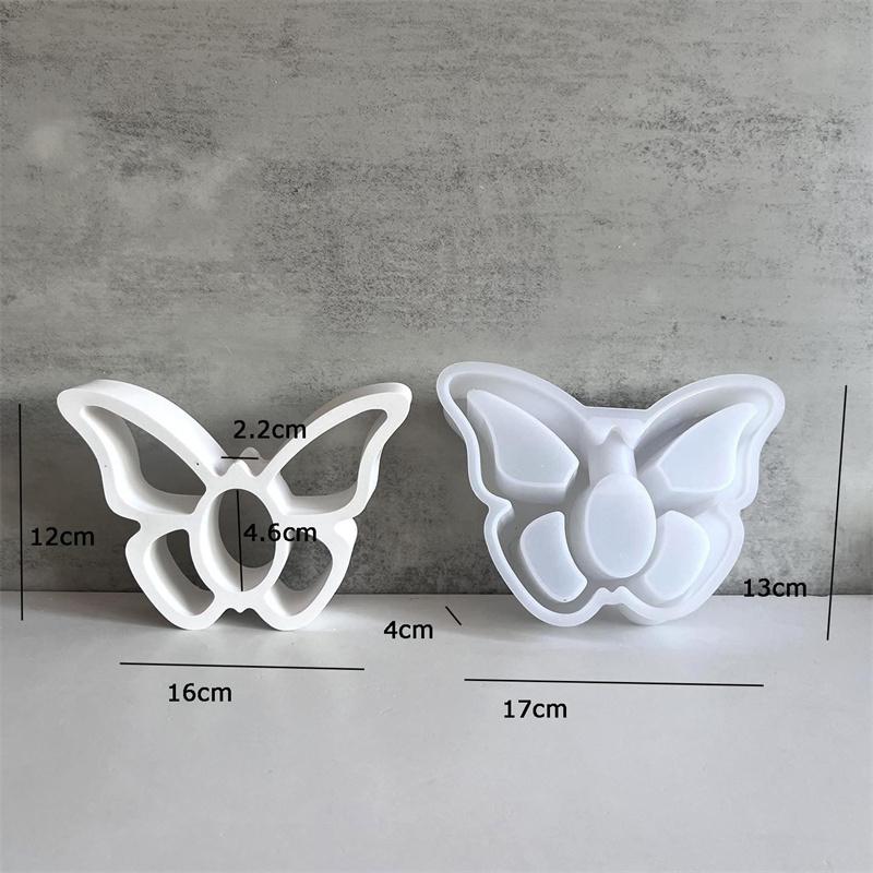 Butterfly Shape Hydroponic Vase Mold Diy Creative Butterfly Hollow Test Tube Flowerpot Concrete Craft Gift Diy Casting Mould