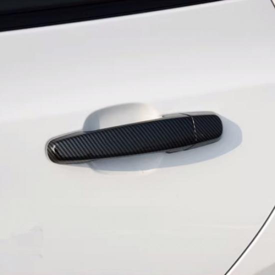 Carbon Fiber Door Handles Cover Trim For Chevrolet Colorado -2025
