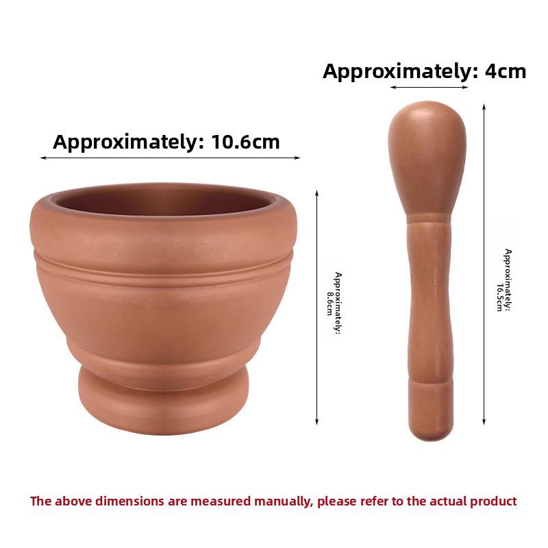 

Manual Household Garlic Press Mash Multifunctional Medicinal Materials Powder Grinding Cans Multipurpose Practical Fragrance Garlic Mash wood color