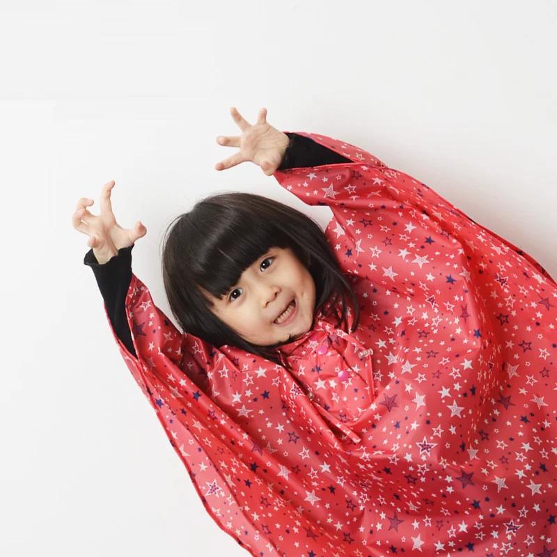 Trendy Japanese and Korean Men's and Women's Kids Raincoat Light Cloak Baby Raincoat Poncho Protective Student Kids
