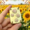 Mini Blomsterpresse Nøglering Metal Bærbar Mikroblomster Tørrepresse Sæt med 20 Papir Håndlavet Blomsterbevaringsværktøj til Vandreture