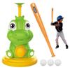 1 Set Cartoon Dinosaur Kids Baseball Trainer with 3 Balls Batting Practice Toys  Children's Toy