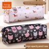 Large Capacity Cartoon Pencil Case - Portable, Printed Puppy & Kitten, Dirt-Resistant & Wear-Resistant Stationery Bag