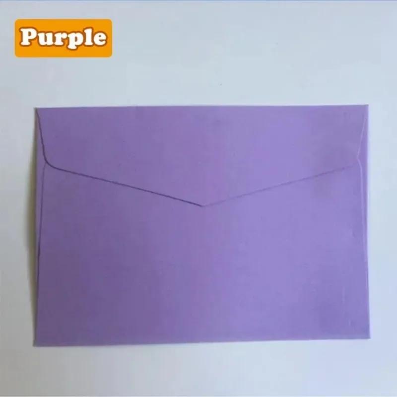 20 Pcs/Lot Candy Color Paper Monochrome Envelope Membership Card Storage Greeting Cards Envelope for Letter Paper 11.5x8cm