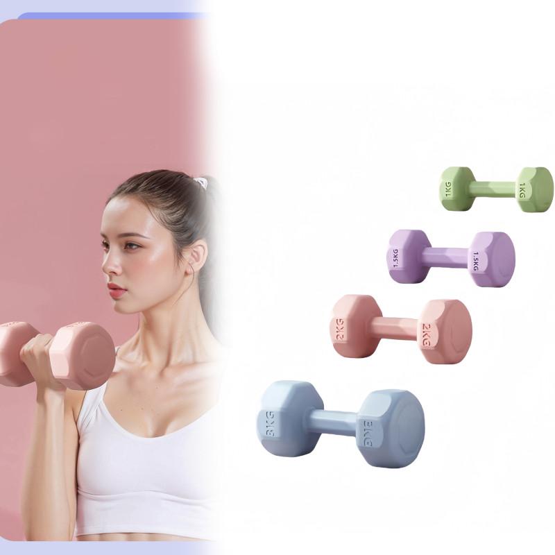 Greutăți hexagonale sigure și ușoare pentru femei și copii, ideale pentru antrenamentul de forță