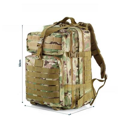 Outdoor Tactical Double Shoulder Multifunctional Camouflage Backpack for Cycling, Travel, and Sports
