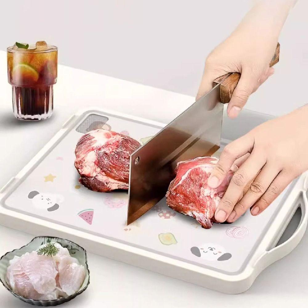 Anti-Slip Antibacterial Chopping Board Non-sticky Kitchen Chopping Block  Meat Cutting
