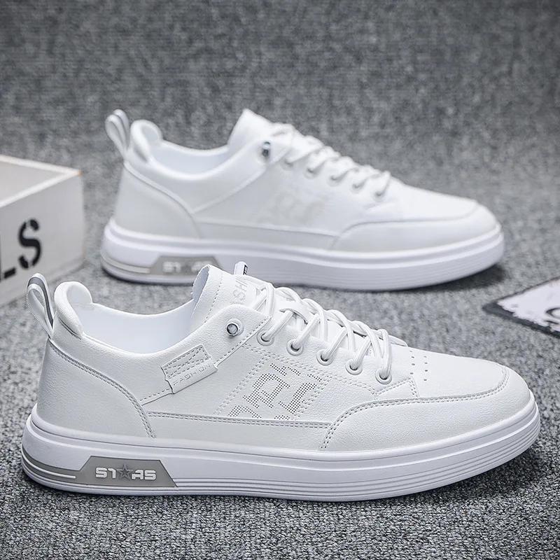 Soft Bottom Men Casual Sneakers Trendy Mens Casual Shoes Breathable Outdoor Sports White Men Shoes 2024 New Zapatillas De Hombre