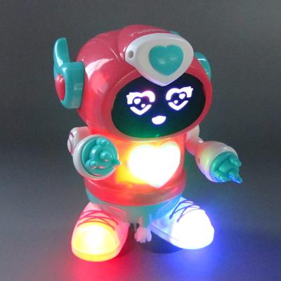 Elektrischer Cartoon Rock Roboter Musik Licht Schaukel Tanzen Roboter Spielzeug