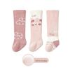 Spring-Autumn Loose-Fit Knee-High Baby Socks: Solid Color, Seamless, Class A, 3D Tube Design for Newborns