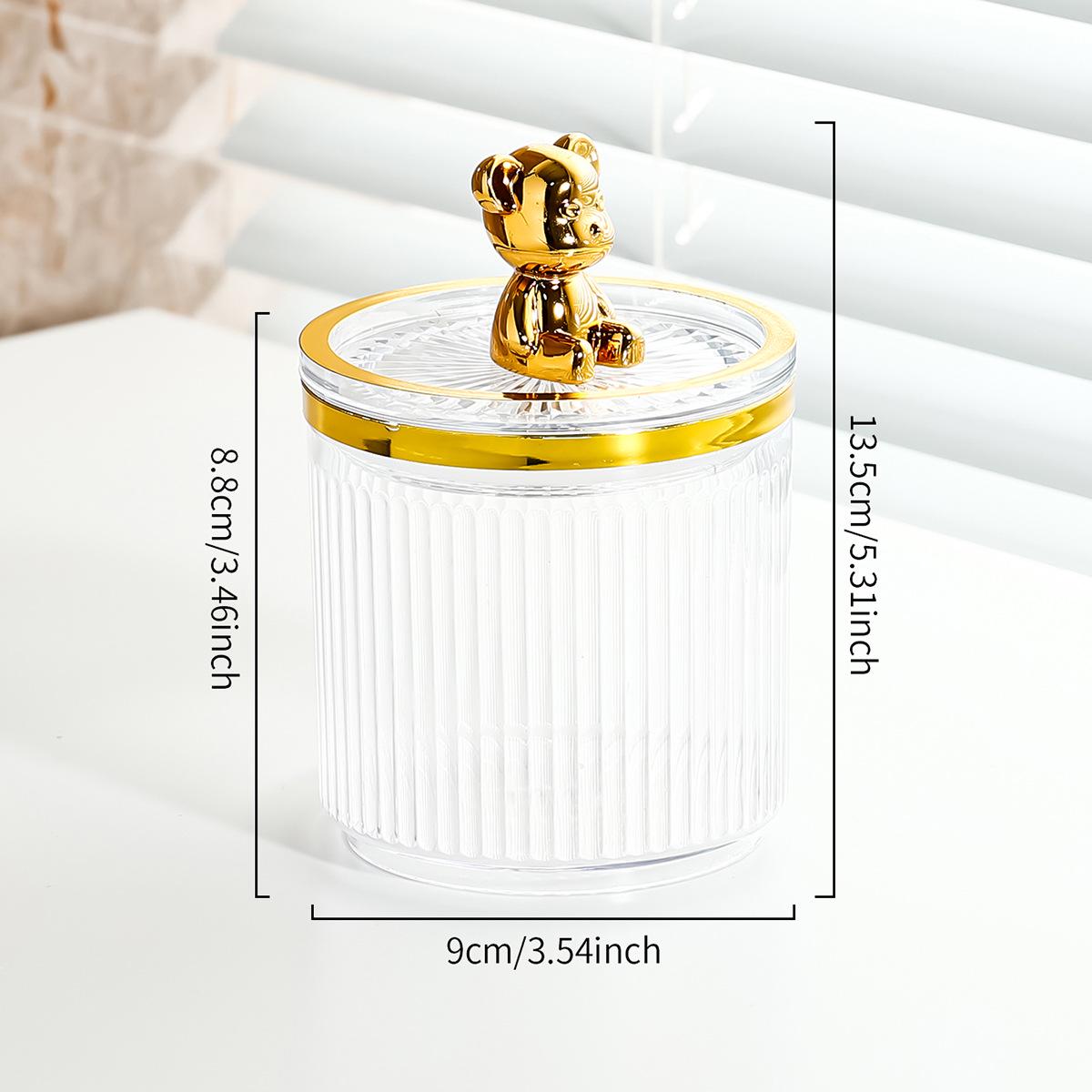 

Бокс для хранения ватных палочек и косметики премиум-класса с герметичной крышкой