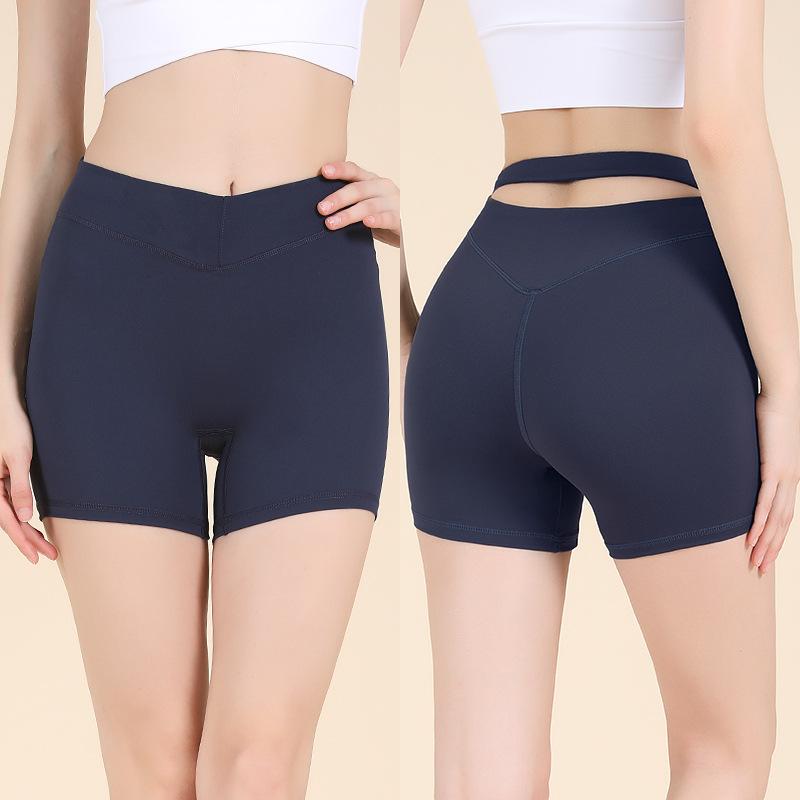 

Спортивные шорты на кулиске для йоги, нюдовые шорты на кулиске, женские шорты для бега с эффектом подтяжки бедер, фитнес, трехточечные штаны для йоги XL