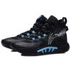 Li Ning Badfive 2 Abrasion Resistant Breathable High Top Basketball Shoes Men's Black Blue ABFR001-1