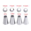 1 pz Set di punte per decorare torte, punte per decorare torte a forma di stella russa, punte per decorare cupcake, biscotti, glassa, pasticceria #5ft#7ft#8ft#9ft