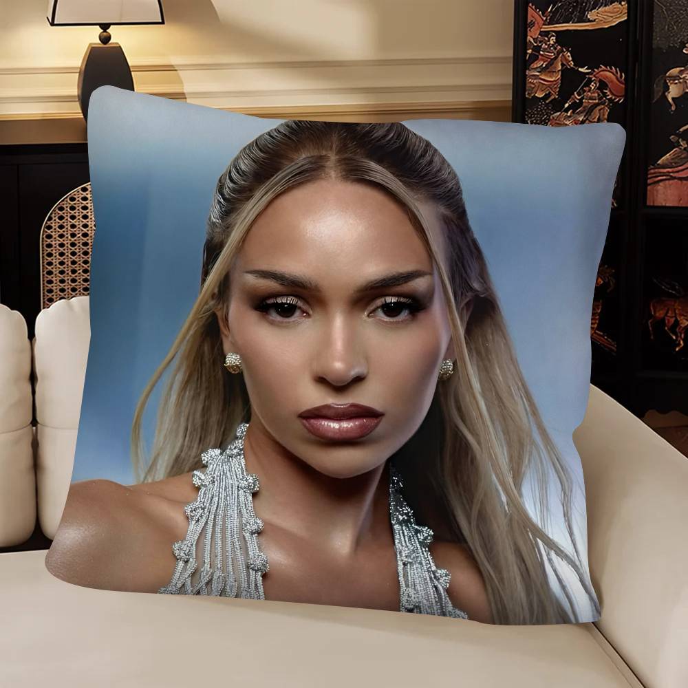 Singer BBad GGyal Pillow Case Fashion Square Pillowcase Bedroom Sofa Room Ins Decoration Leisure