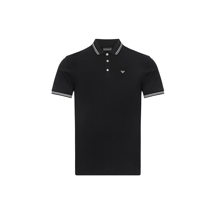 EMPORIO ARMANI Polo Shirt Men's Black 8N1F30-1JPTZ-0999