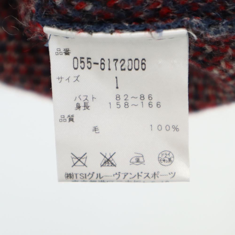 Pearly Gates Hergestellt in Japan Golf Schalkragen Strickjacke 1 Marineblau Damen Gebraucht