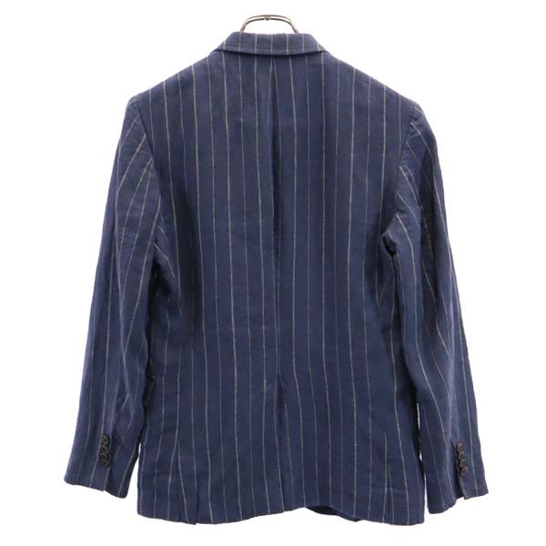 Polo by Ralph Lauren Made in Italy Linen stripe tailored jacket Blue Men's Used
