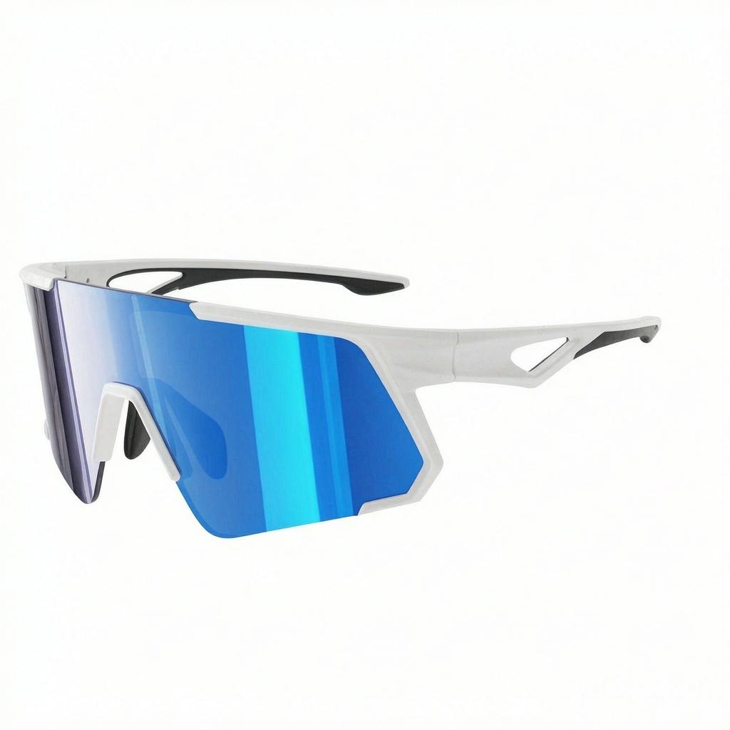 KN-Y338 TR90 and UV400 protection Lens with Dual Color Temple Shield Half Rim Sports Sunglasses for Cycling and Outdoors Eyewear