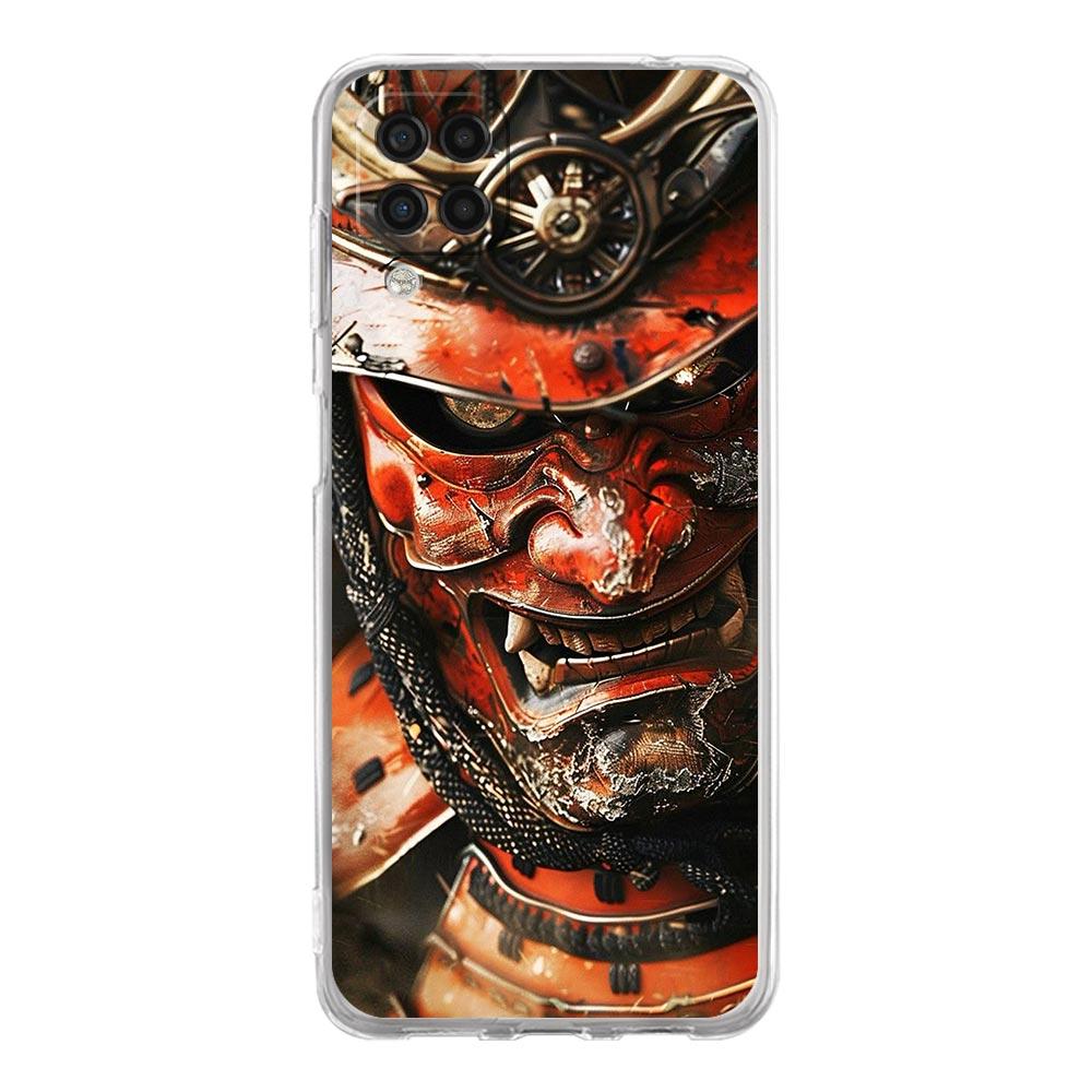 Samurai Hannya Mask Ghost Phone Case for Samsung A13 A15 A25 A35 A51 A55 A71 A21S A11 A31 A41 A23 A53 A73 5G A03S A05s Cover