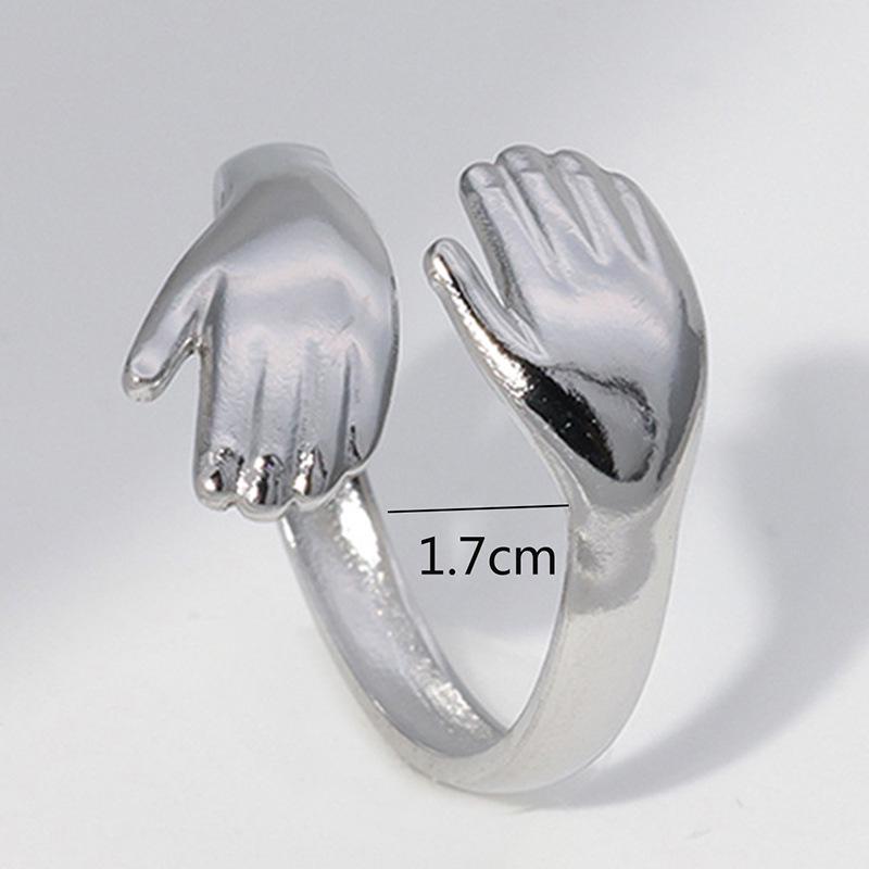 

Женское элегантное кольцо с бриллиантами в форме гексаграммы - Ослепительный модный дизайн для указательного пальца