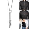 Bolo Tie for Male Western Cowboy Necktie with Small Cube Pendant Decorative