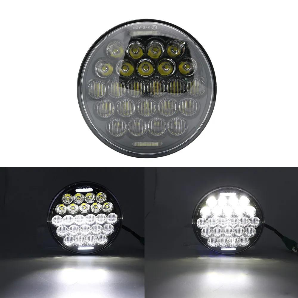5 3/4 Inch 5.75" Car Motorcycle LED Headlight DRL Turn Signal Moto Headlamp for Harley Dyna Sportster Softail Indian Scout Honda