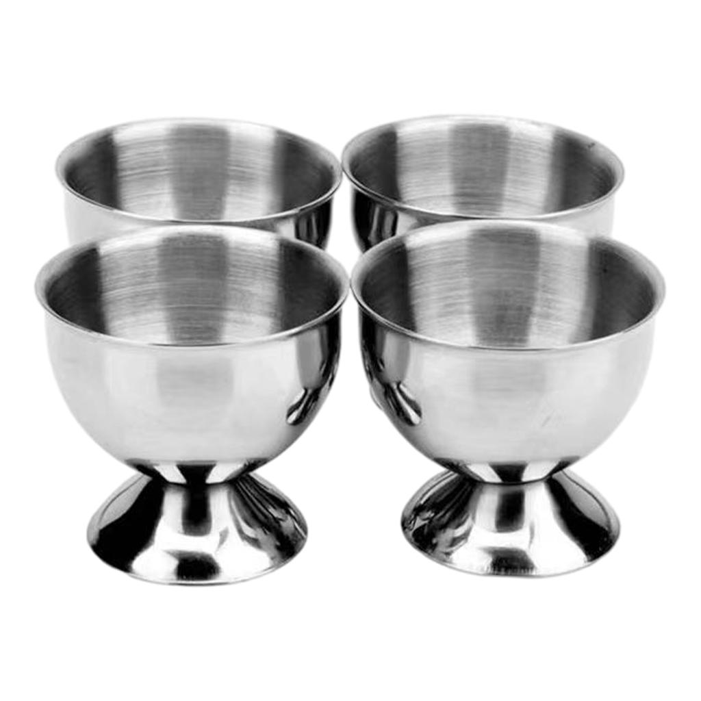 Stainless Steel Eggs Cup Strong And Durable For Boiled Eggs Stainless Steel Boiled Egg Cups
