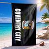 Coventry City FC Football Cres  Quick-drying soft and absorbent beach towel—perfect for beach trips swimming outdoor camping and travel an essential b