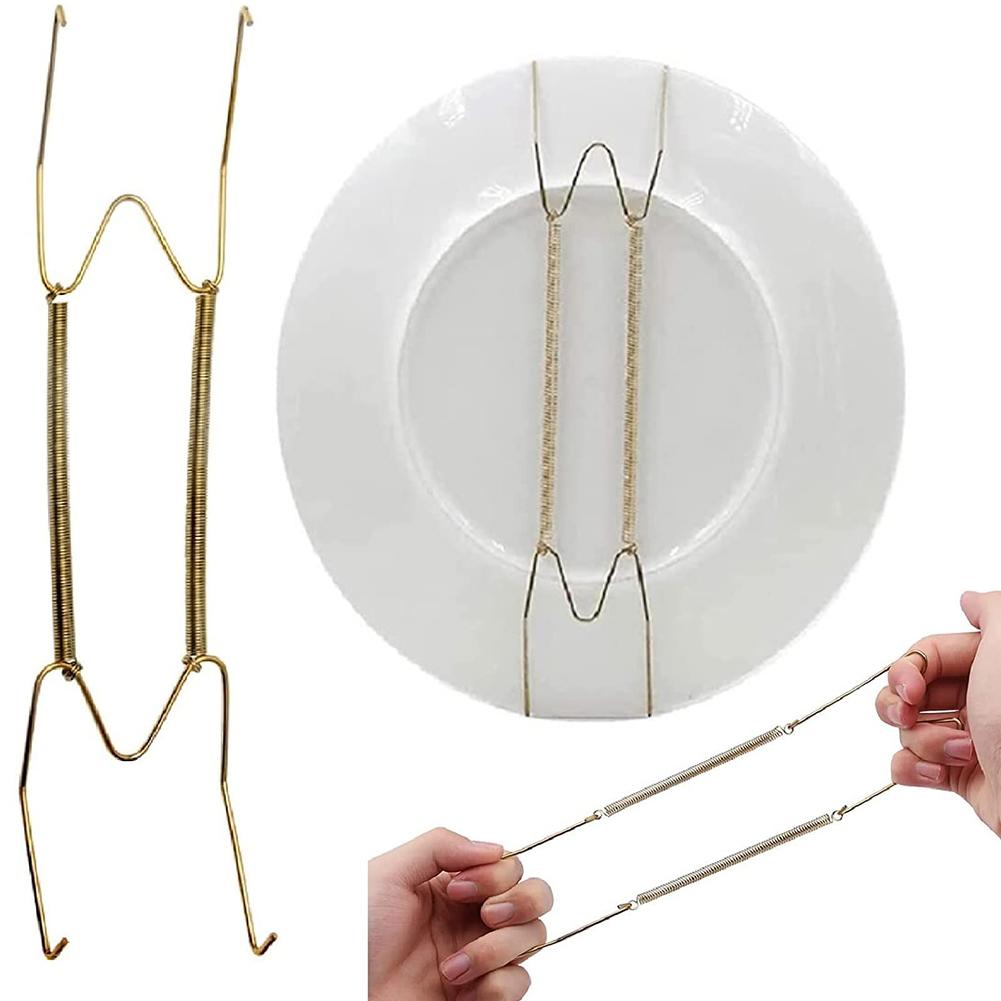 5Pcs Plate Hangers Plate Display Hangers Heavy Duty Wall Plate Hangers /6/8/10/12/14 Inch Invisible Plate Hangers for Wall Decor China Mainland