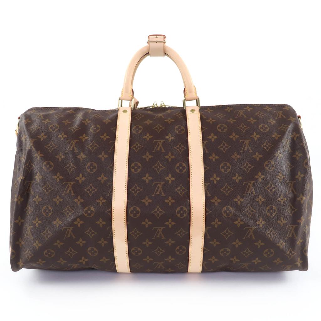 Ausgezeichnete LOUIS VUITTON Boston Tasche Keepol Bandoulière 55 Monogramm Canvas M41414 Gebraucht