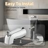 Durable Bathtub Faucet Spout Zinc Zinc Zinc Alloy Pull Type Faucet Diverter Faucet  Easy Installation