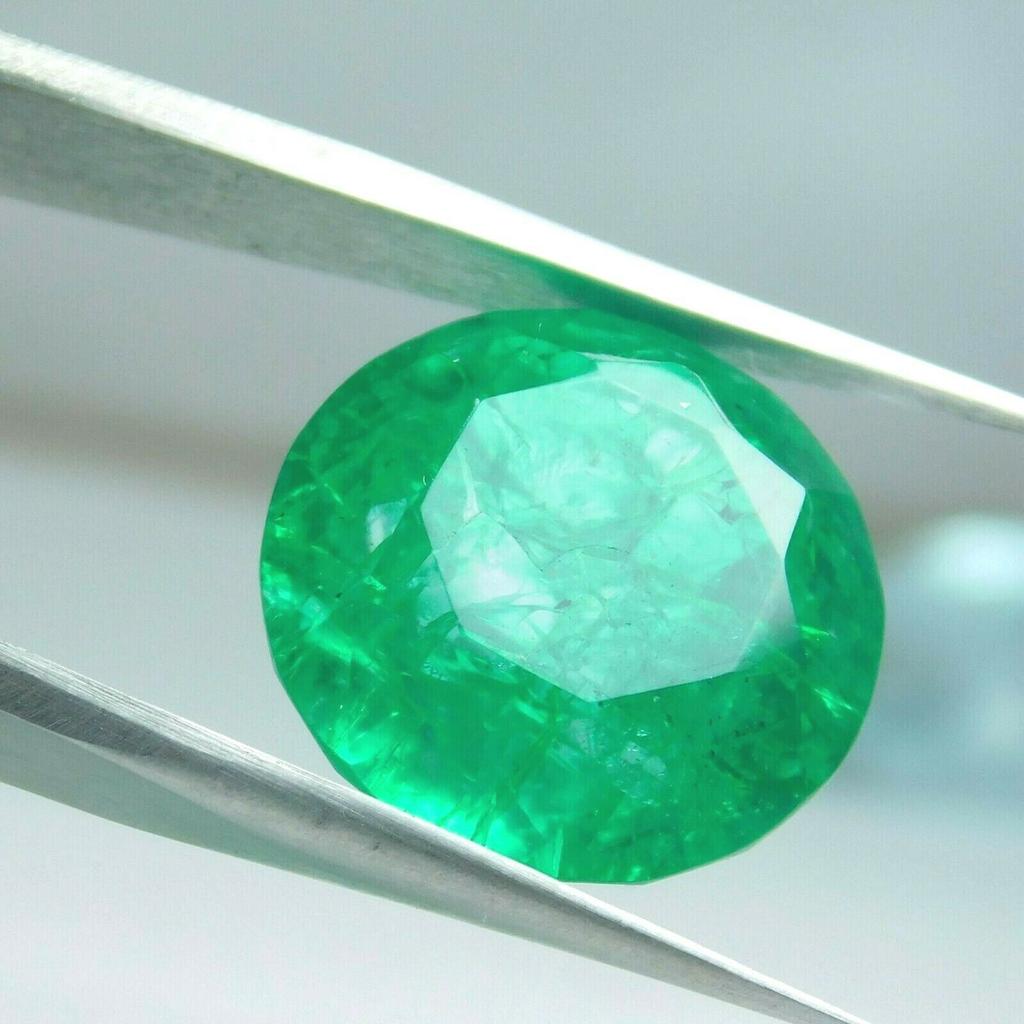 Muzo Colombian Emerald Round Cut Natural 8 to 10 Ct Loose Gemstone CERTIFIED MQ-E7