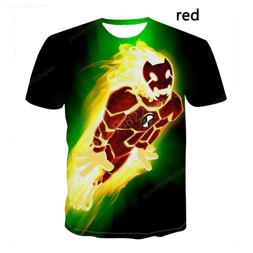 Sommer Ben Tennyson 10 T-Shirt Cartoon Jungen Mädchen T-Shirt Kinderkleidung Kinderkleidung T-Shirts Kostüm Trainingsuniform