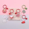 Double-Sided Santa Claus Cartoon Acrylic Keychain - Korean Style Backpack Pendant & Clothing Accessory