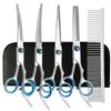 Professional Dog Grooming Trim Down Curved Stainless Steel Dog Haircut Trim Tools Round Tips Safety Pet Precision Trimming