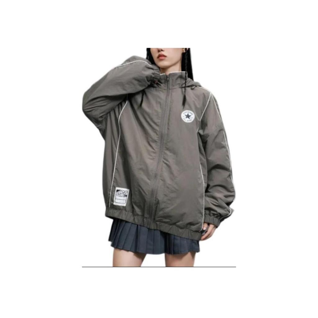 New Converse All Star Jackets Coats Unisex Brown 10027960-A01