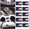 2/5/10 stk Karbonfiber M LOGO Emblem Ratt Bil 3D Klistremerker For BMW M X5 X6 E90 E92 E93 F20 F21 F30 F31 F32 E60 E46 POWER