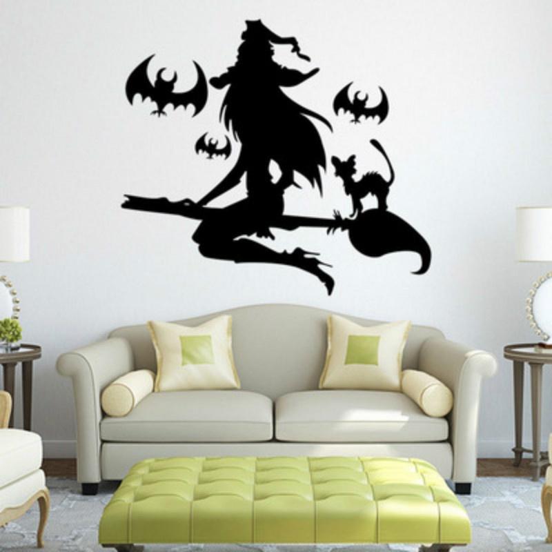 Happy Halloween Wall Sticker Window Home Decoration Halloween Wall Sticker Photo Wall PVC 42*52cm KTY