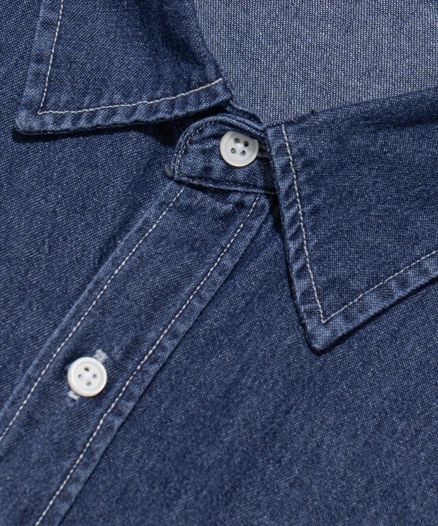 CARGOBROS Cb Washed City Boy Denim Shirt (Dark Blue)