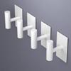 2Pcs Wall Mounted Bathroom Towel Hooks Stainless Steel Toilet Hanging Rack Robe Hanger Holder  Coat
