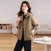 Hooded Jacket Jacket Women's Spring and Autumn New Small Tooling Fashion Casual Jacket Top, Trendy