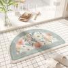 Flannel Bathroom Rug Water Absorbent, Stain Resistant, Washable - Perfect for Bathroom Door Mat and Home Decoration