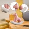Miniature Horse Figurine Animal Sculpture Ceramic Tea Pet Rocking Statue for Living Room