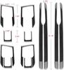 Carbon Fiber Door Panel Frame Cover for Dodge Ram 1500 2500 3500 2016-2018 Interior Trim Moulding