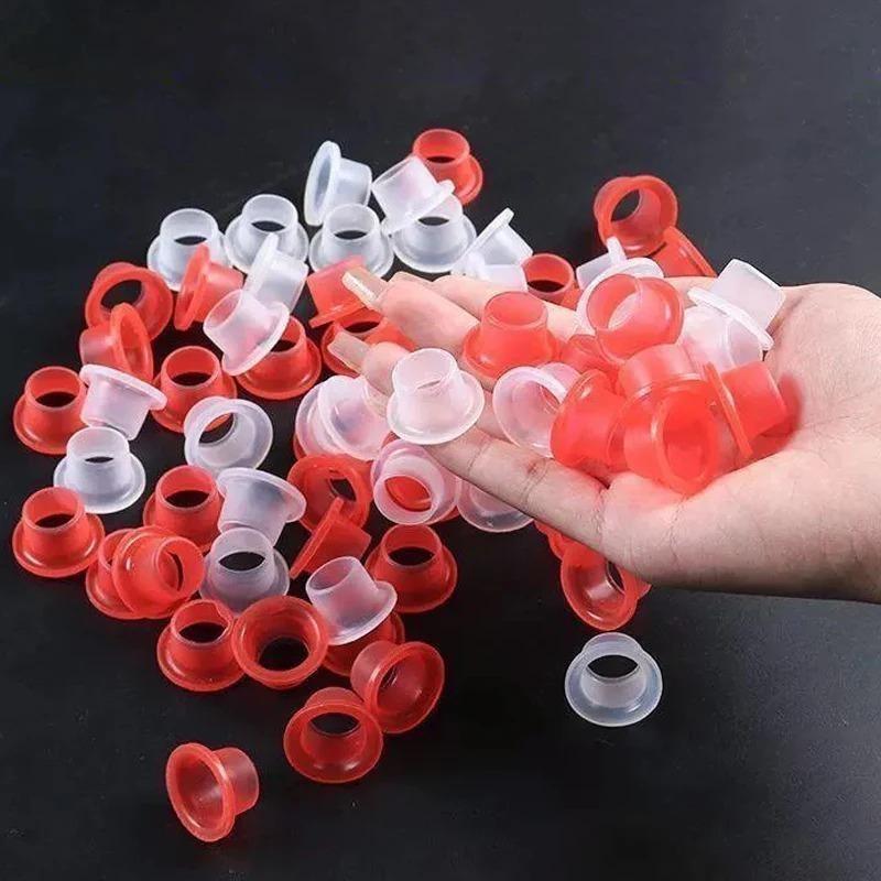 400Pcs Silicone Faucet Leak-proof Sealing Gasket Pipe Triangle Valve Washer Tap Hose Prevent Dripping   Leakage Plug Teflon Ta