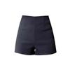 Women's Black High-Waisted Slimming Autumn Sports Shorts