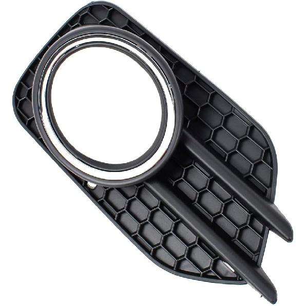 Stoßstange vorne Nebelscheinwerfer Blende Gitter Abdeckung Kappe Mit Chrom Passend für VW Tiguan 2012 2013 2014 2015 2016 2017 2018, Ersatz für 5N0853666H (Recht