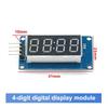 Tm1637 4 Bits Digital Led Display Module For 7 Segment 0.36Inch Clock Red Anode Tube Four Serial Driver Board Pack